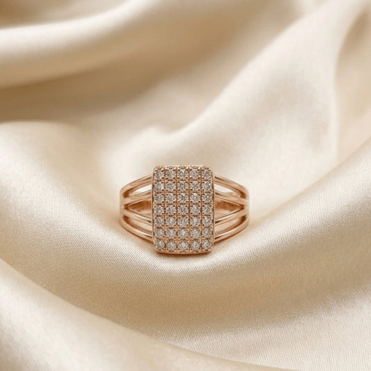 The Rose Gold Radiant Glam Ring
