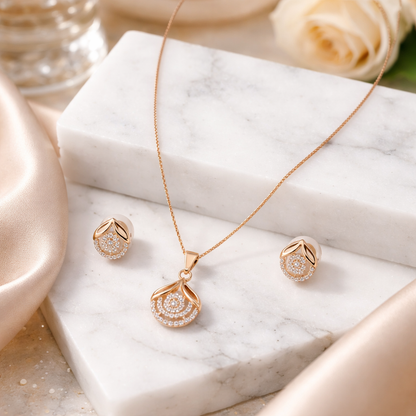 Floral Radiance Pendant Set