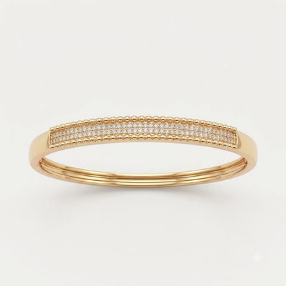 Ollien Perlée Pavé Bangle