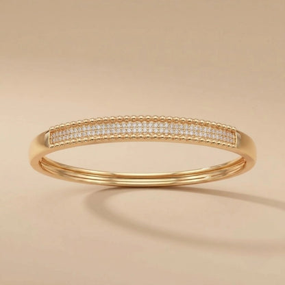 Ollien Perlée Pavé Bangle