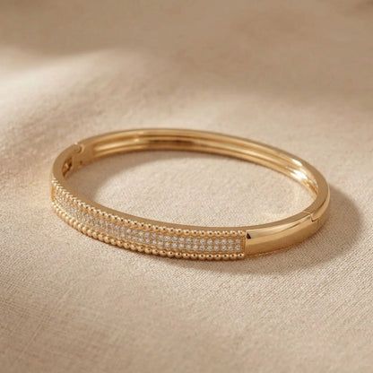 Ollien Perlée Pavé Bangle