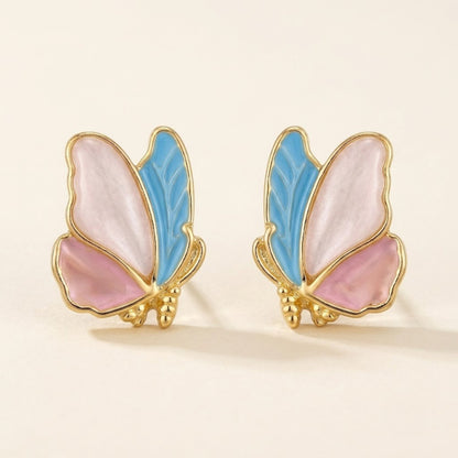 Flutter Pastel Butterfly Studs