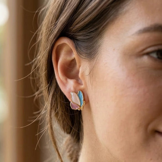 Flutter Pastel Butterfly Studs