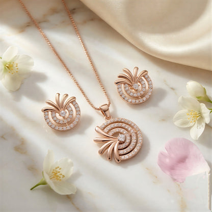 Aurelia Rose Pendant Set