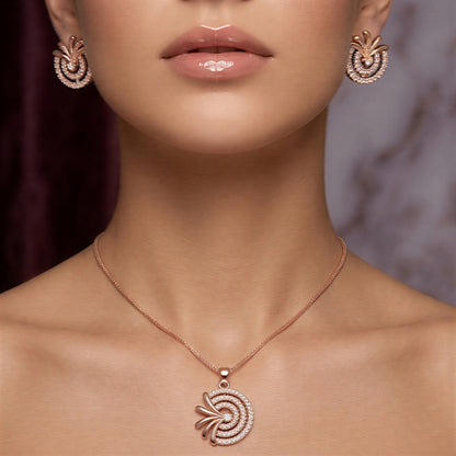 Aurelia Rose Pendant Set