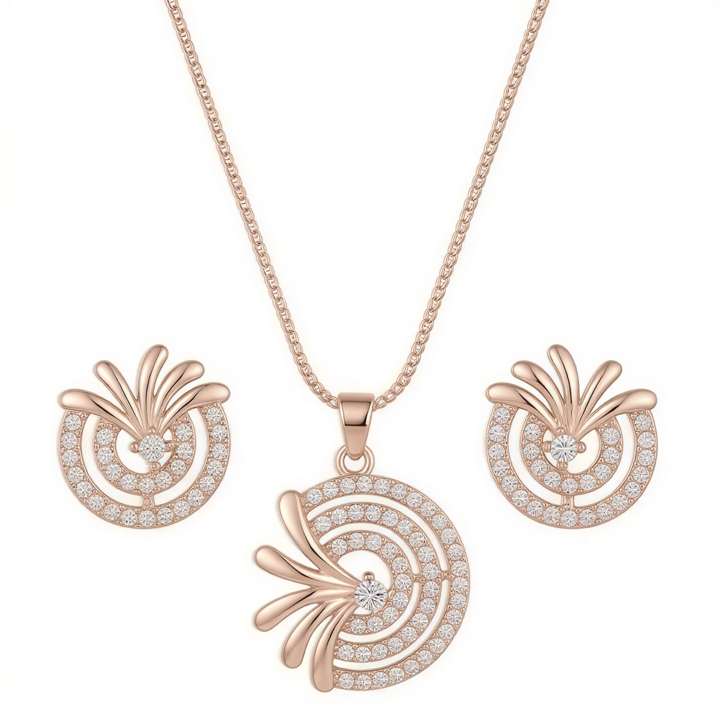 Aurelia Rose Pendant Set
