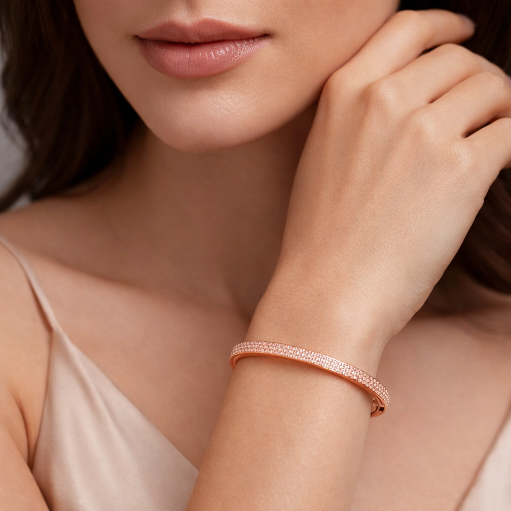 Rose Radiance Pavé Bangle