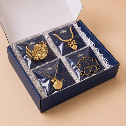 The Golden Garden Set + 2 Earrings FREE