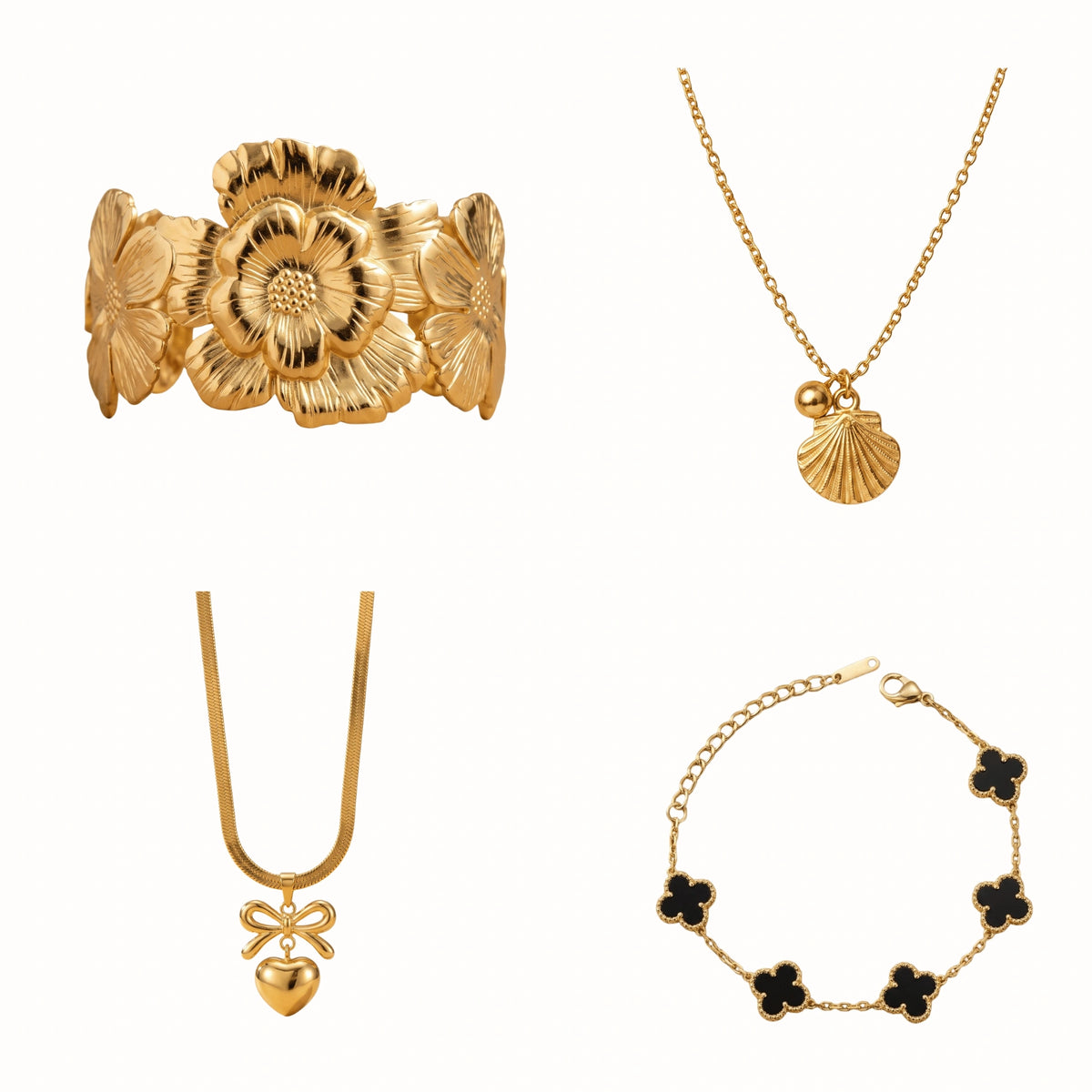 The Golden Garden Set + 2 Earrings FREE