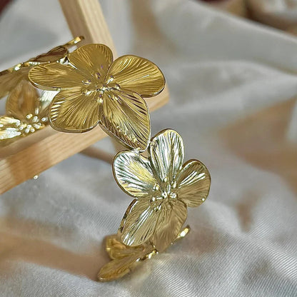 The Gilded Petal Anti-Tarnish Cuff