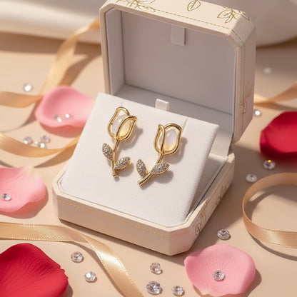The Gilded Tulip Studs