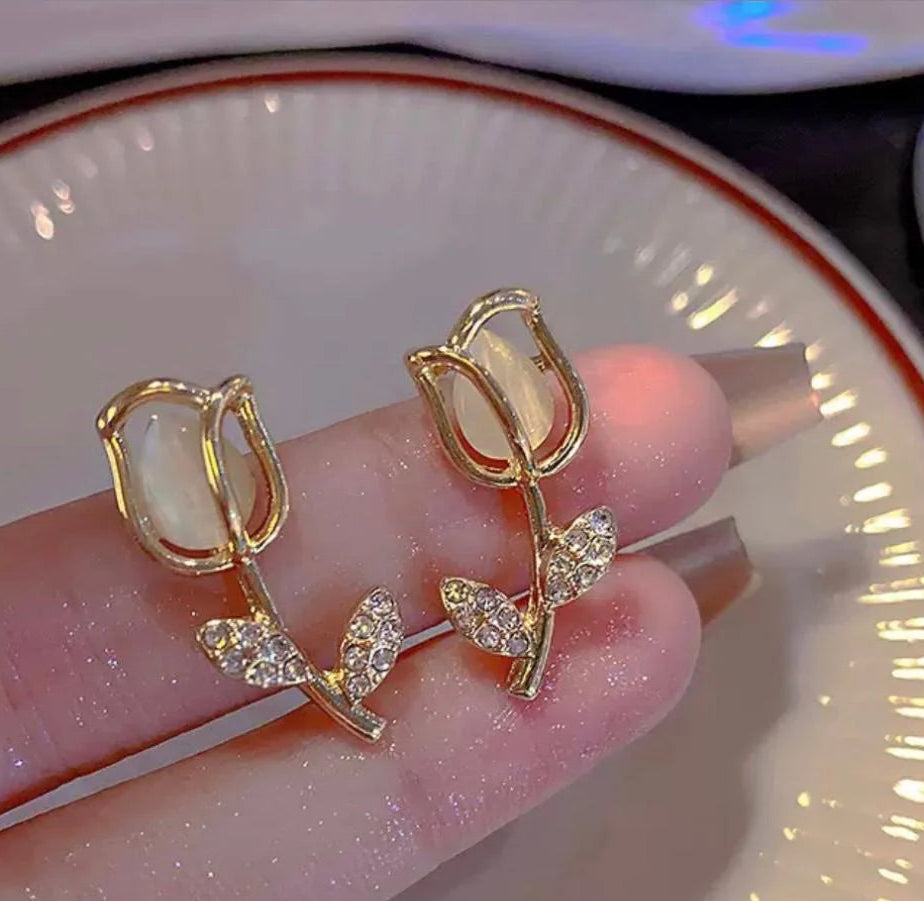 The Gilded Tulip Studs