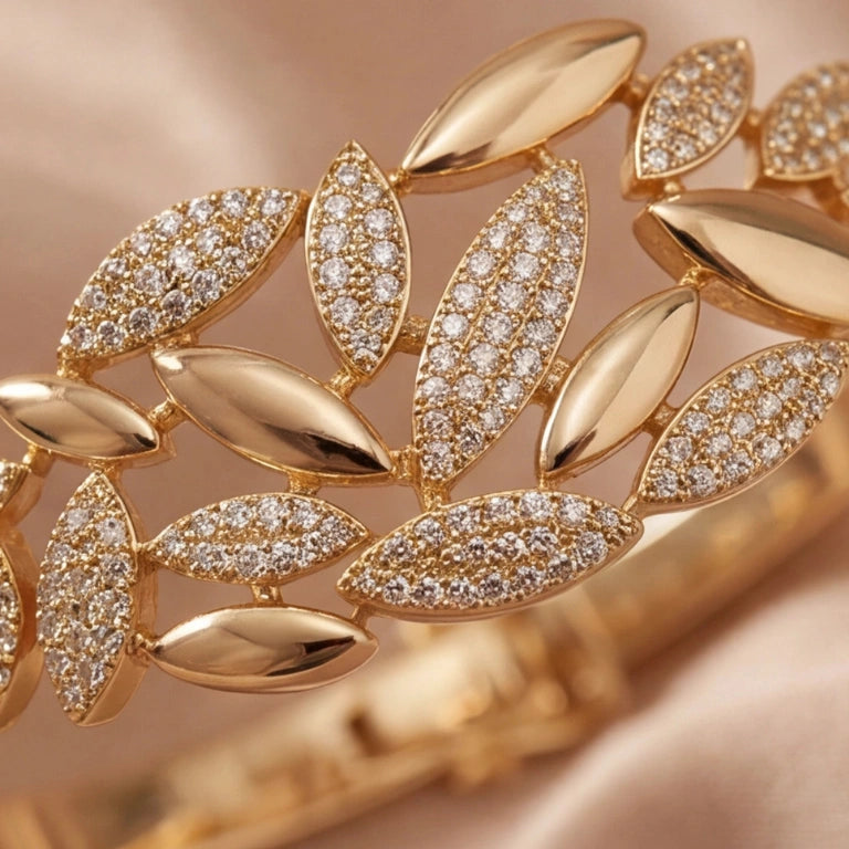 Gilded Laurel Leaf Braclet