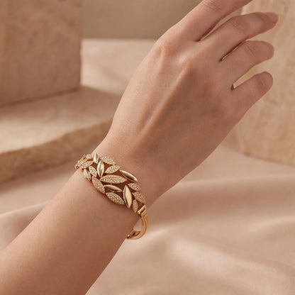 Gilded Laurel Leaf Braclet
