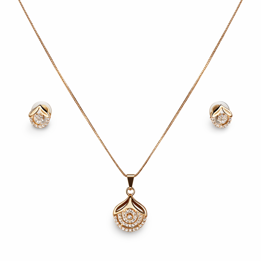 Floral Radiance Pendant Set
