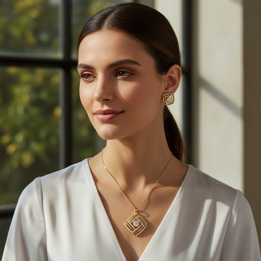 Geometric Radiance Pendant Set