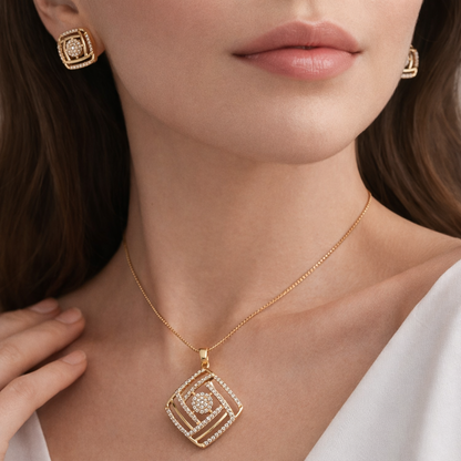 Geometric Radiance Pendant Set