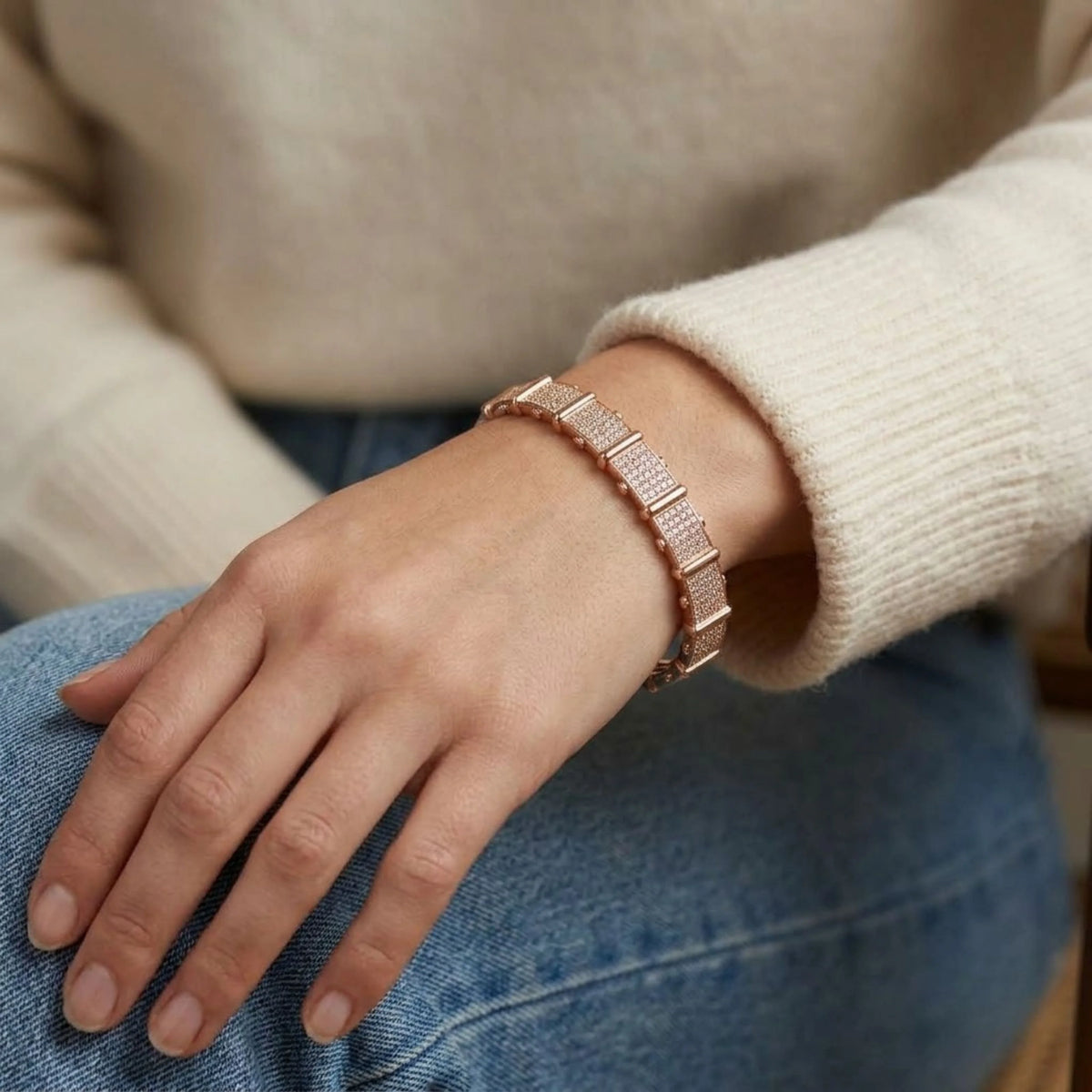 Ollien Régine Segmented Bangle