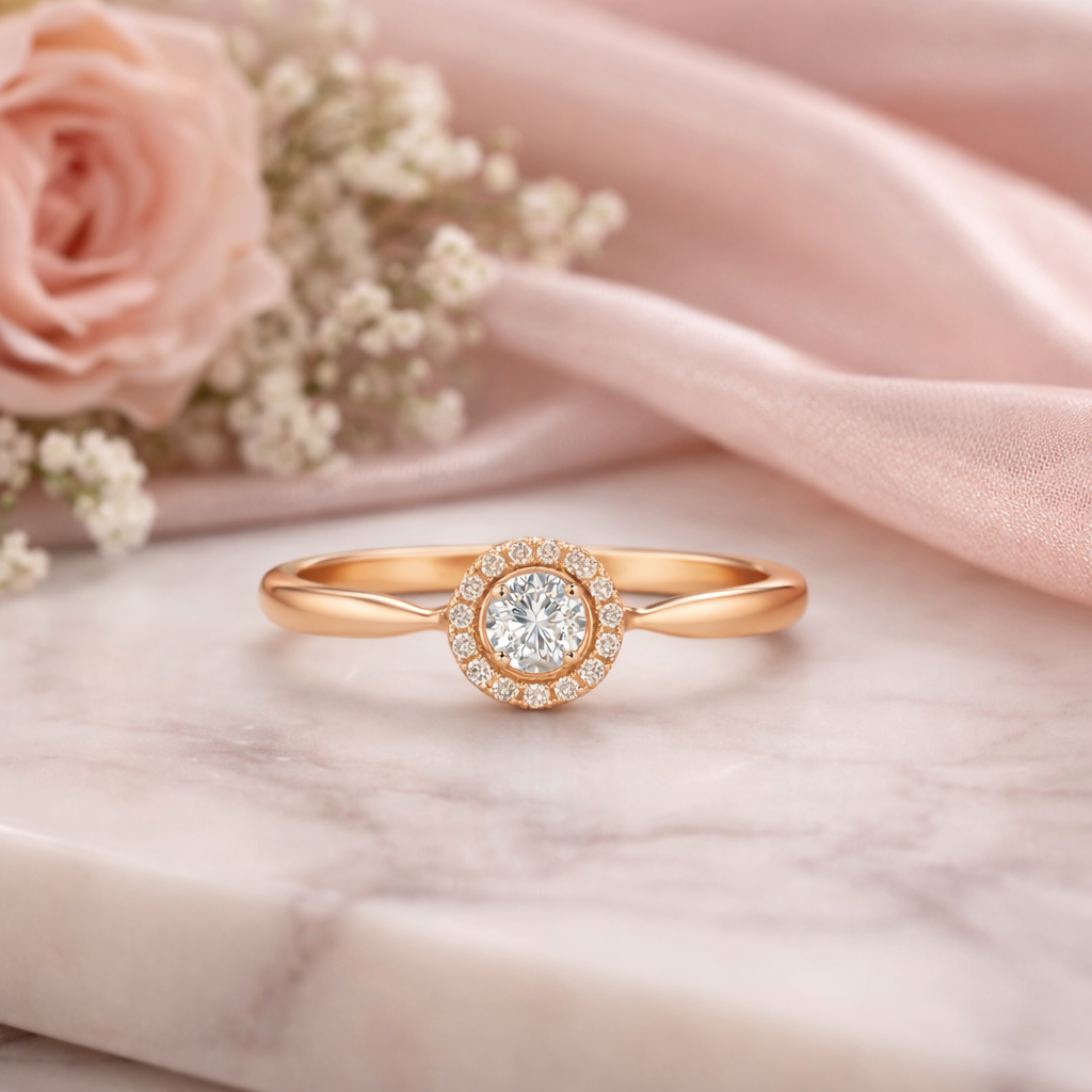 Rose Aura Halo Ring