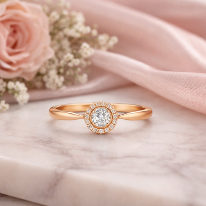 Rose Aura Halo Ring