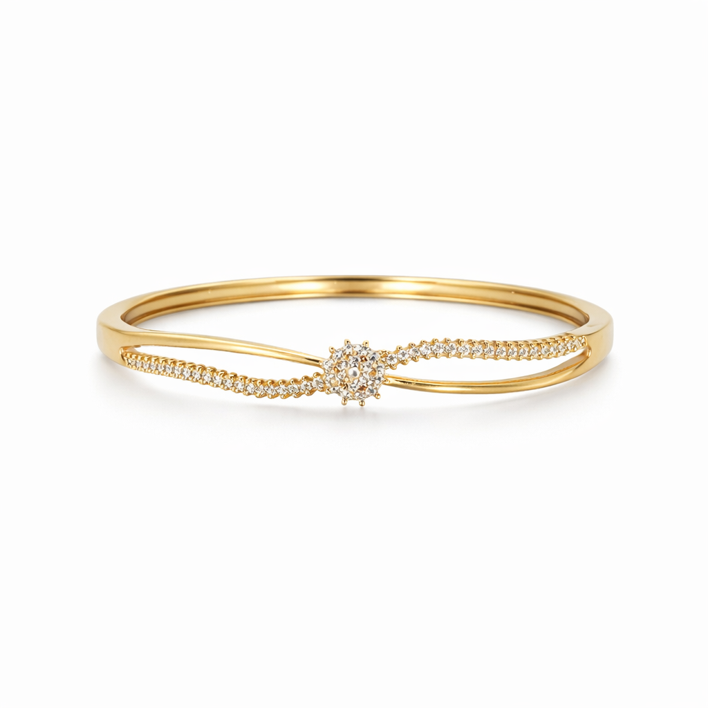 Golden Infinity Diamond Bracelet