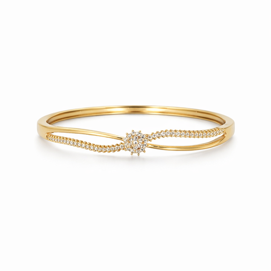 Golden Infinity Diamond Bracelet