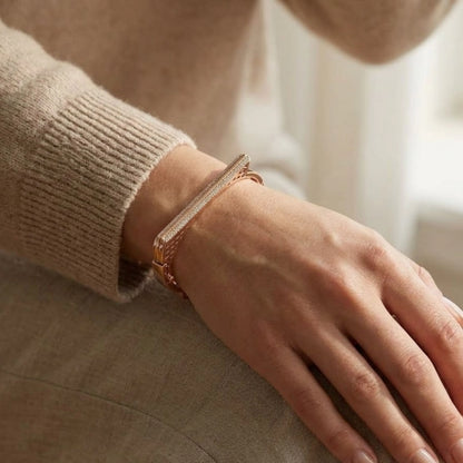 Ollien Monaco Pavé Bar Bangle