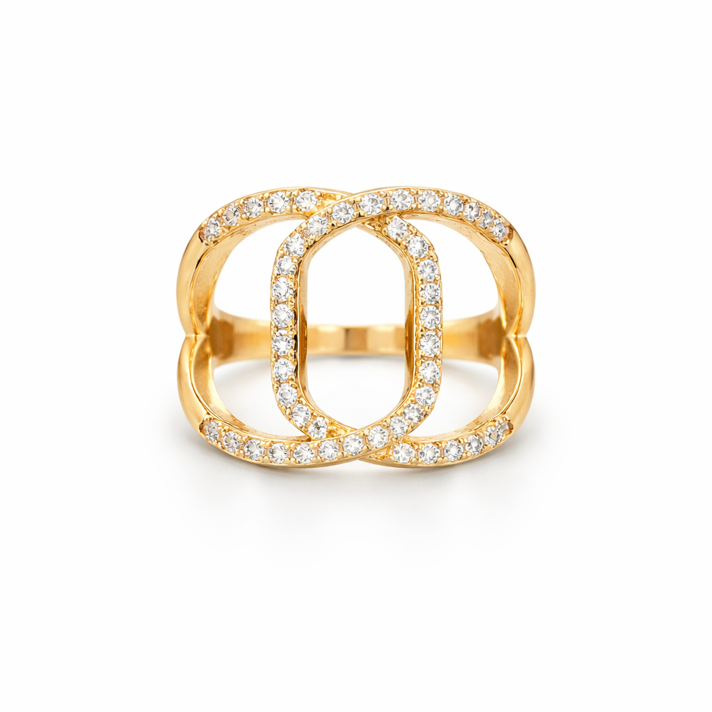 Aurelia Interlocking Oval Statement Ring