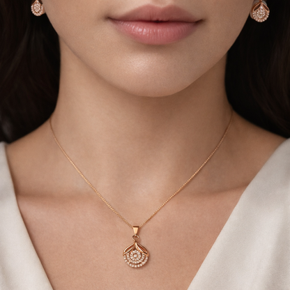 Floral Radiance Pendant Set