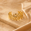 Anti-Tarnishing Gilded Flora Cuff