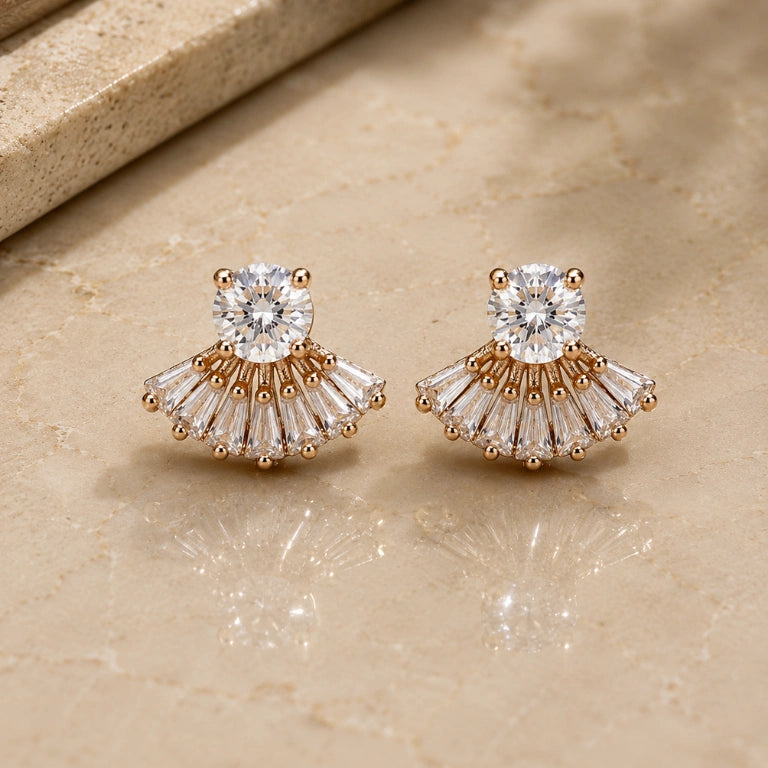 Aurelia Fan Studs