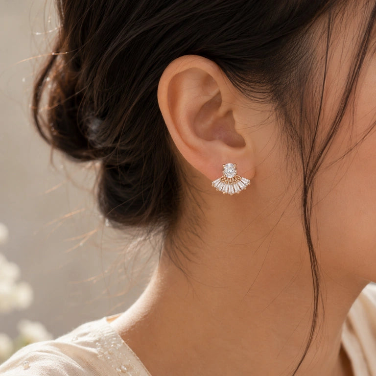 Aurelia Fan Studs