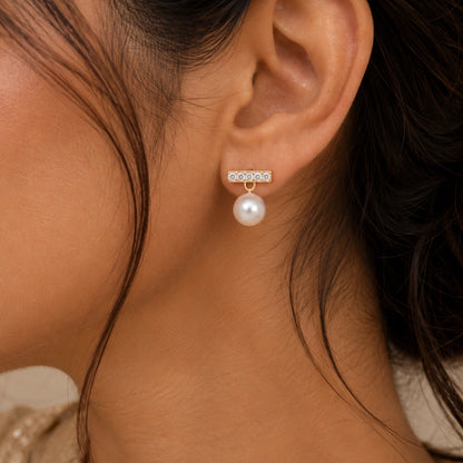 Aurelia Pearl Drop Studs