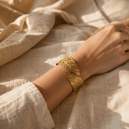 Aurelian Leaf Anti-Tarnish Cuff