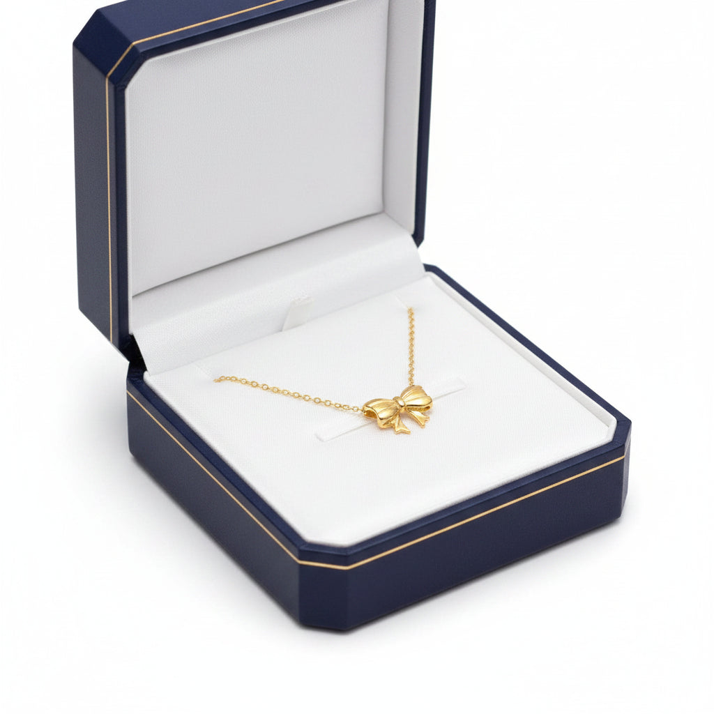 Anti Tarnishing Bow necklace