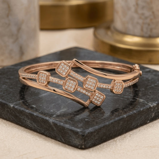 The Rose Gold Starlit Harmony Bracelet