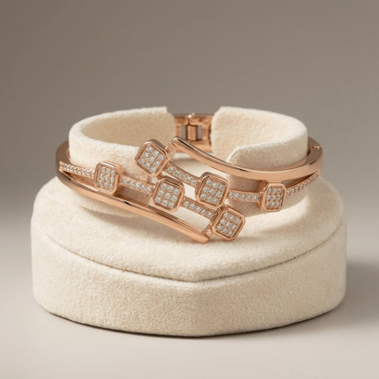 The Rose Gold Starlit Harmony Bracelet