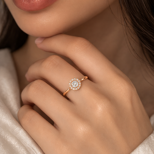 Rose Aura Halo Ring