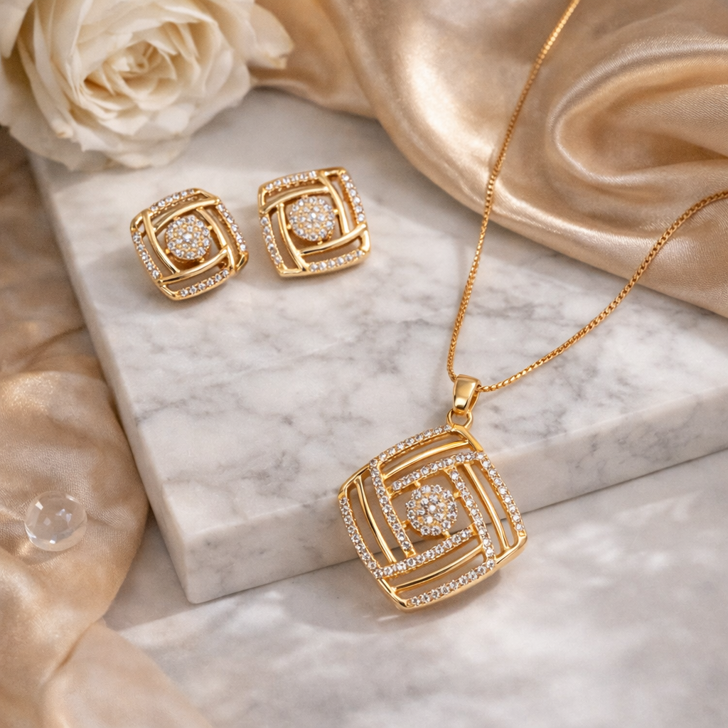 Geometric Radiance Pendant Set