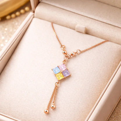 Horizon Shine CZ Necklace