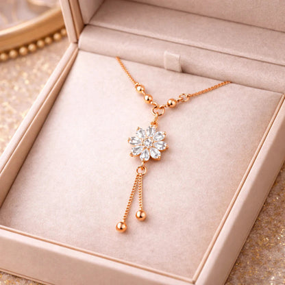 Minimalist Halo CZ Necklace