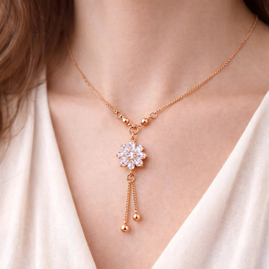 Minimalist Halo CZ Necklace