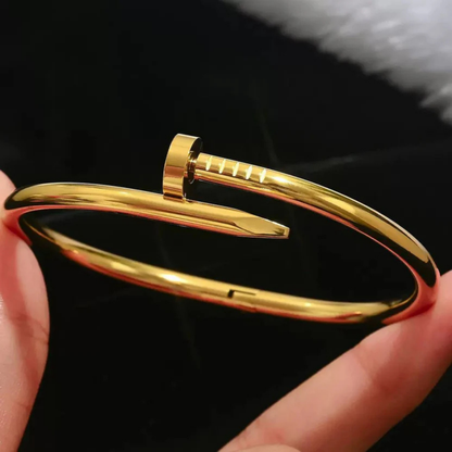 Sleek Nail Closure Bangle