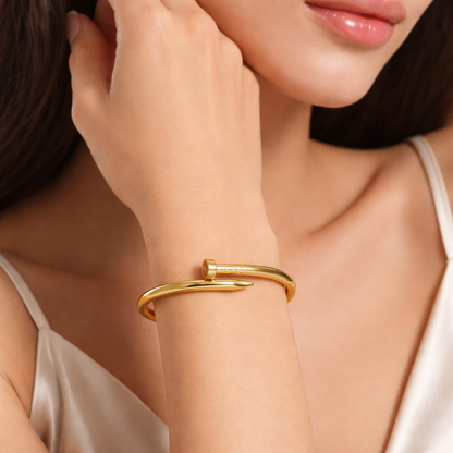 Sleek Nail Closure Bangle