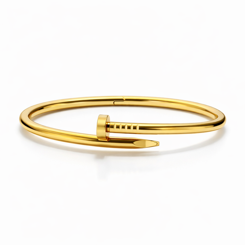 Sleek Nail Closure Bangle