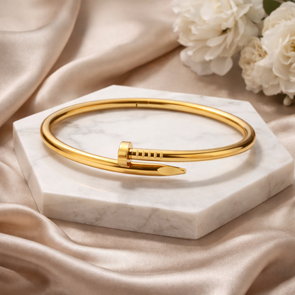 Sleek Nail Closure Bangle