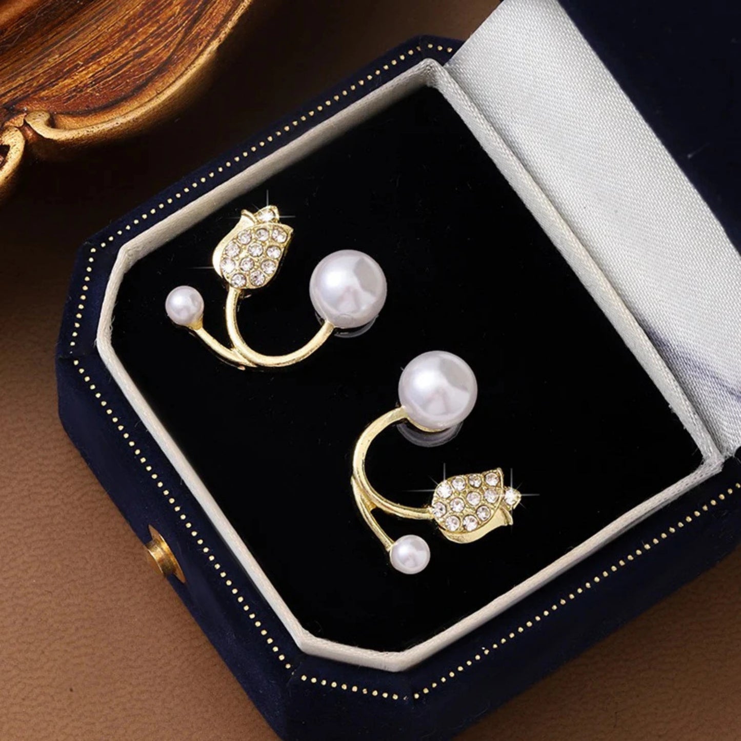 Pearl Orbit Wrap Earrings