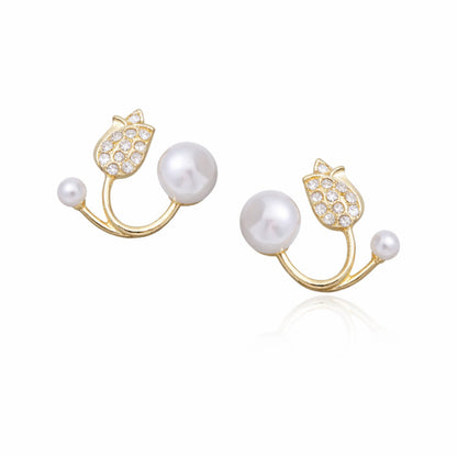 Pearl Orbit Wrap Earrings