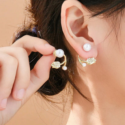 Pearl Orbit Wrap Earrings