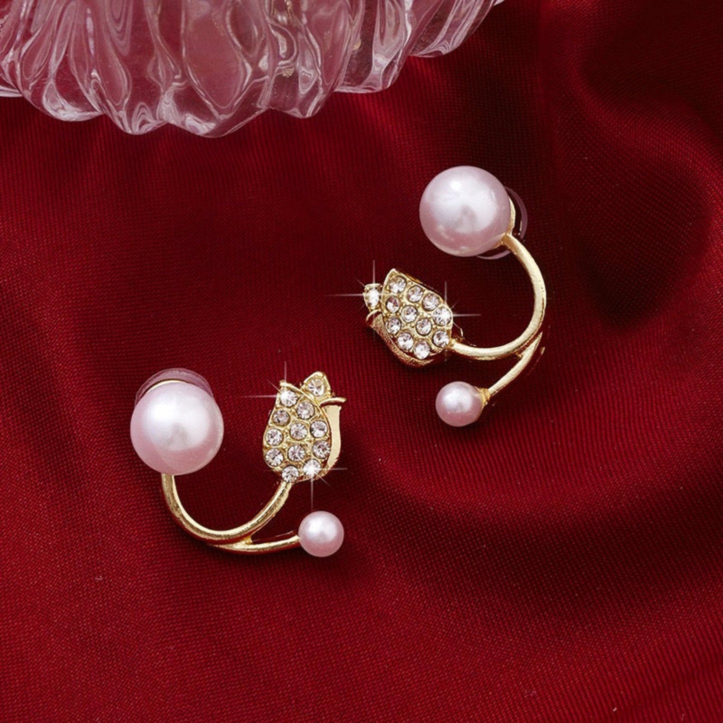 Pearl Orbit Wrap Earrings